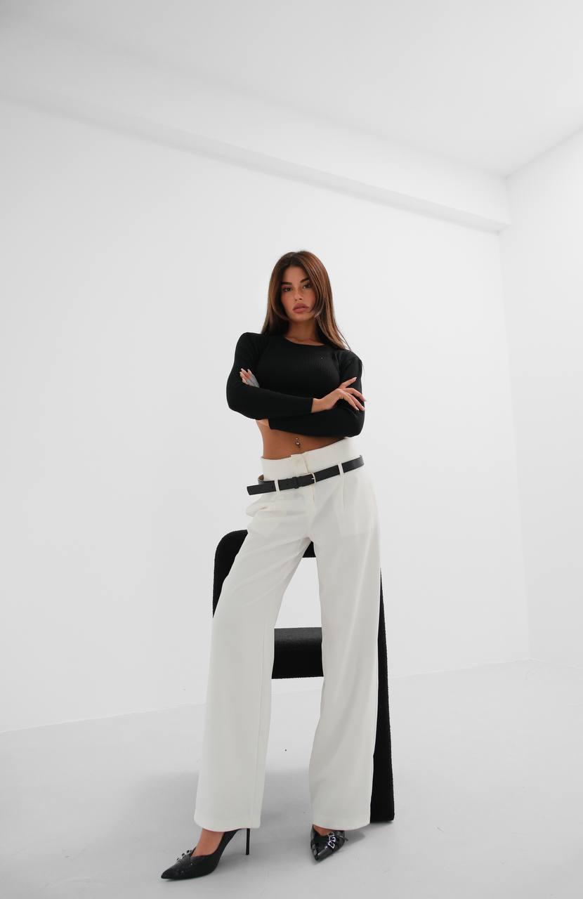 Miller Trouser / Belted high waist - MD Fashionwear