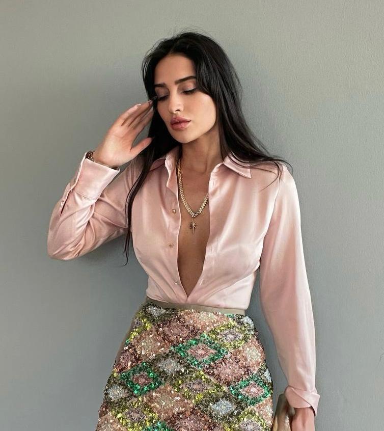 Pimky satin Shirt - MD Fashionwear