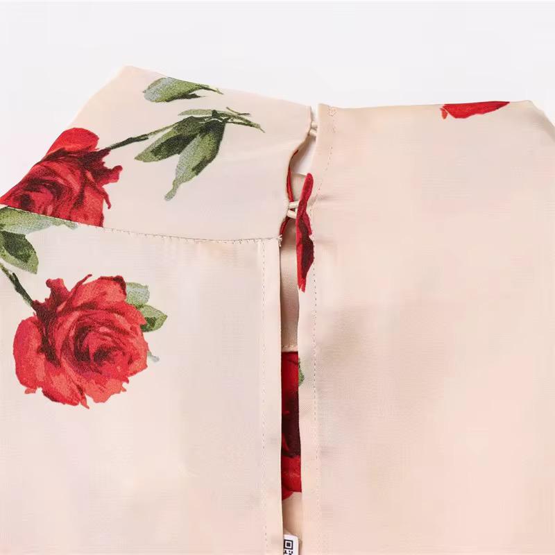 Floral Satin Blouse