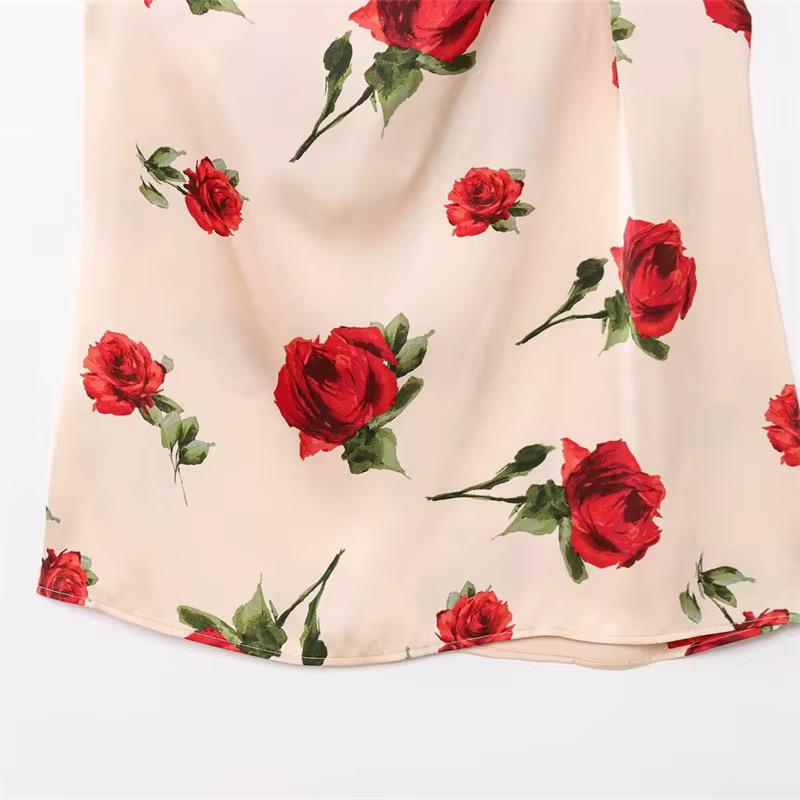 Floral Satin Blouse