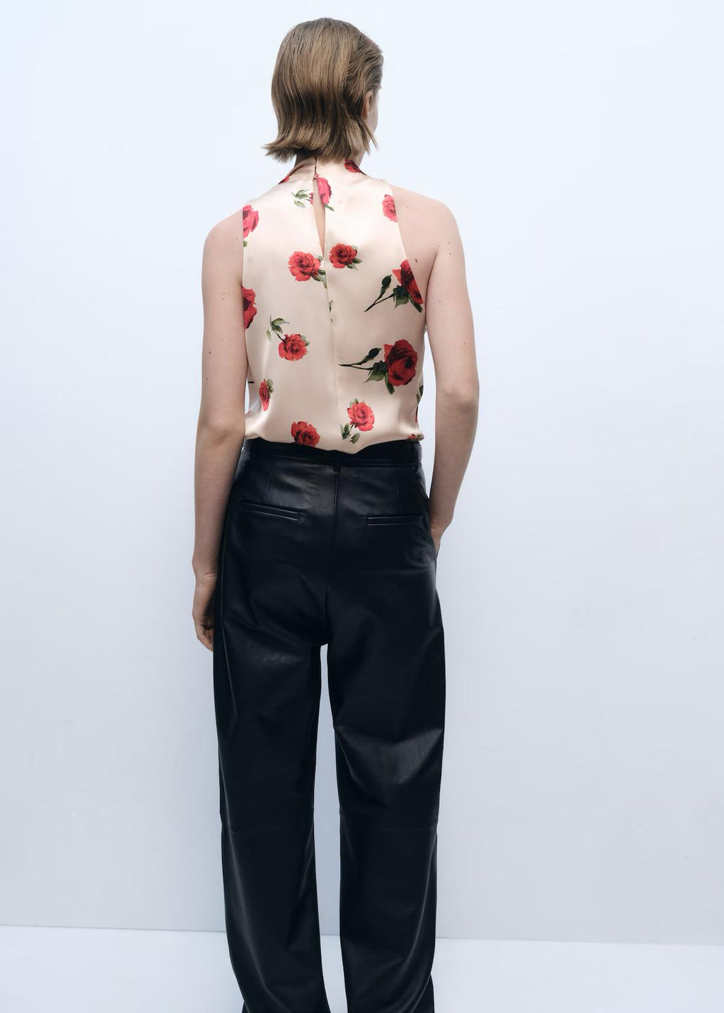 Floral Satin Blouse