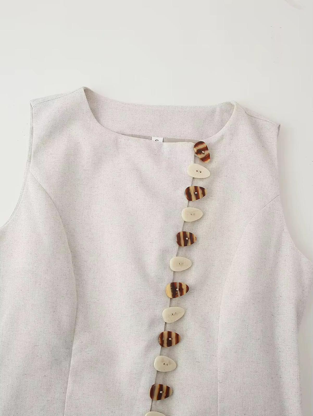The Aria Button Vest