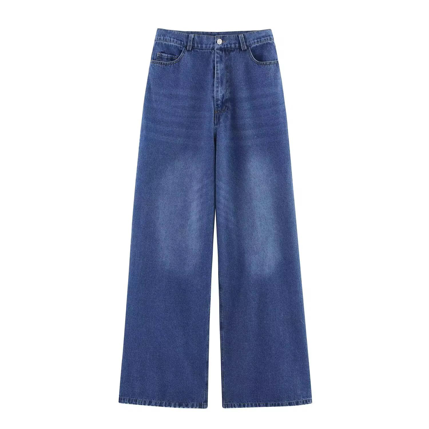 Wide leg - high waist jeans