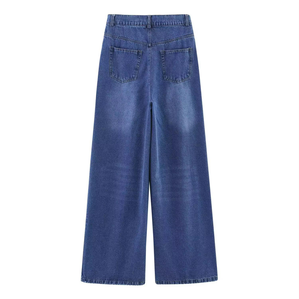 Wide leg - high waist jeans