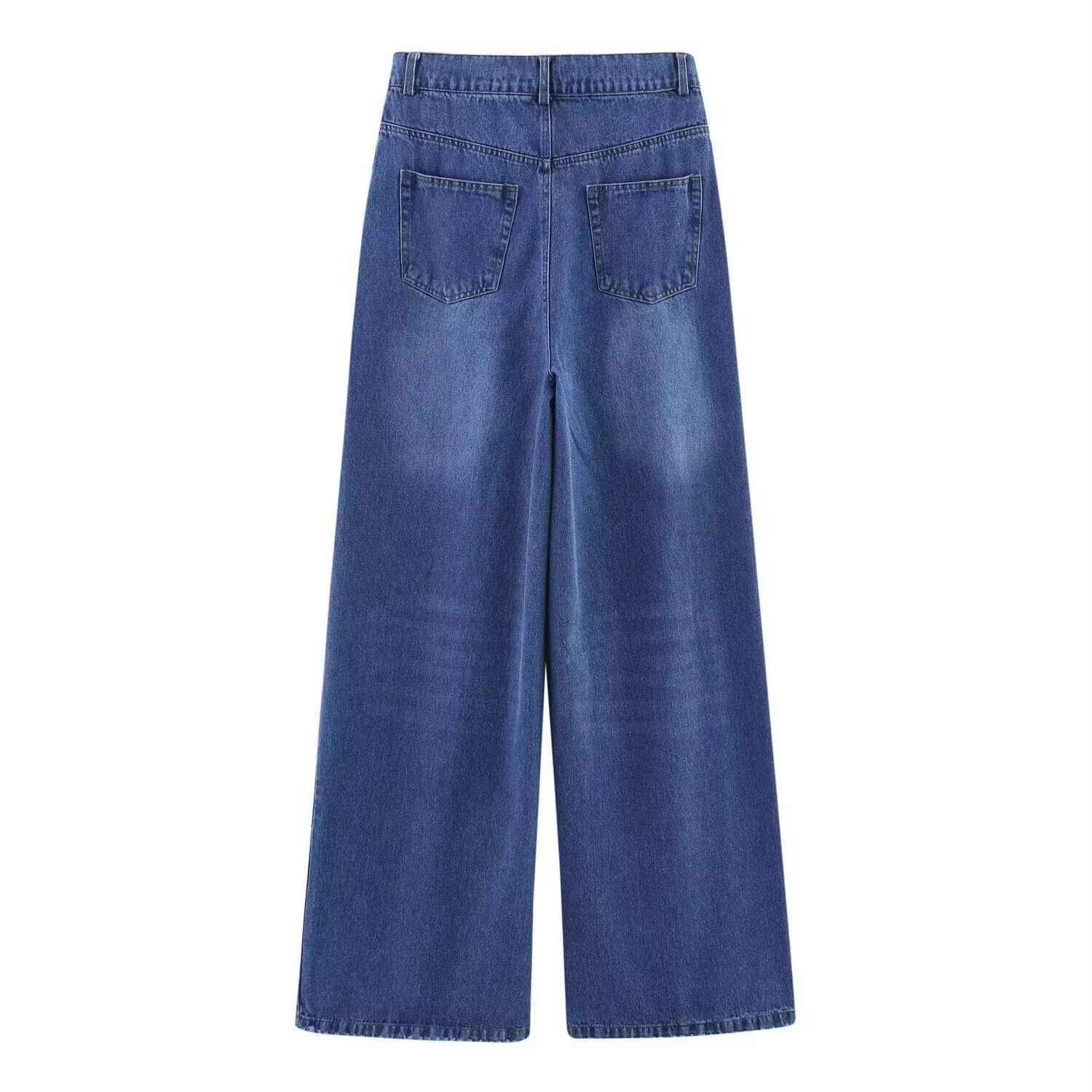 Wide leg - high waist jeans