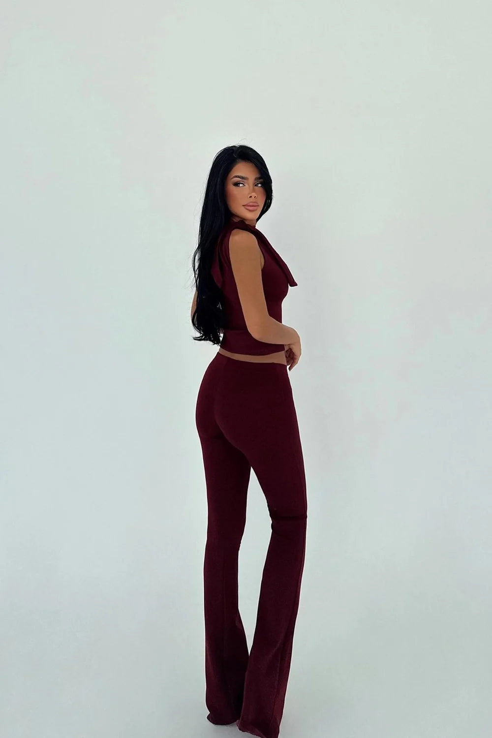 Cherry Maroon Manola Suit
