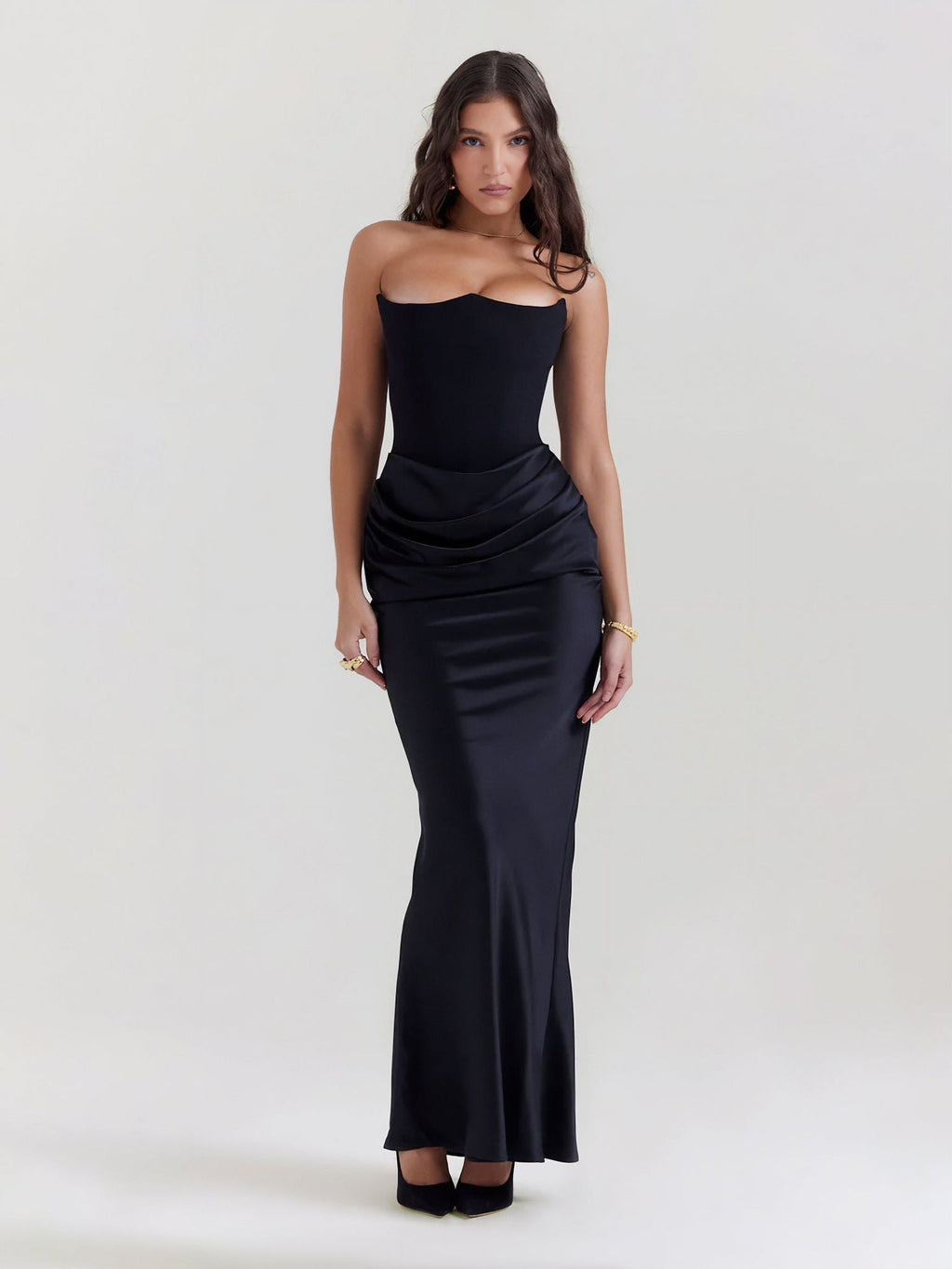Satin Symphony dress - MD Fashionwear