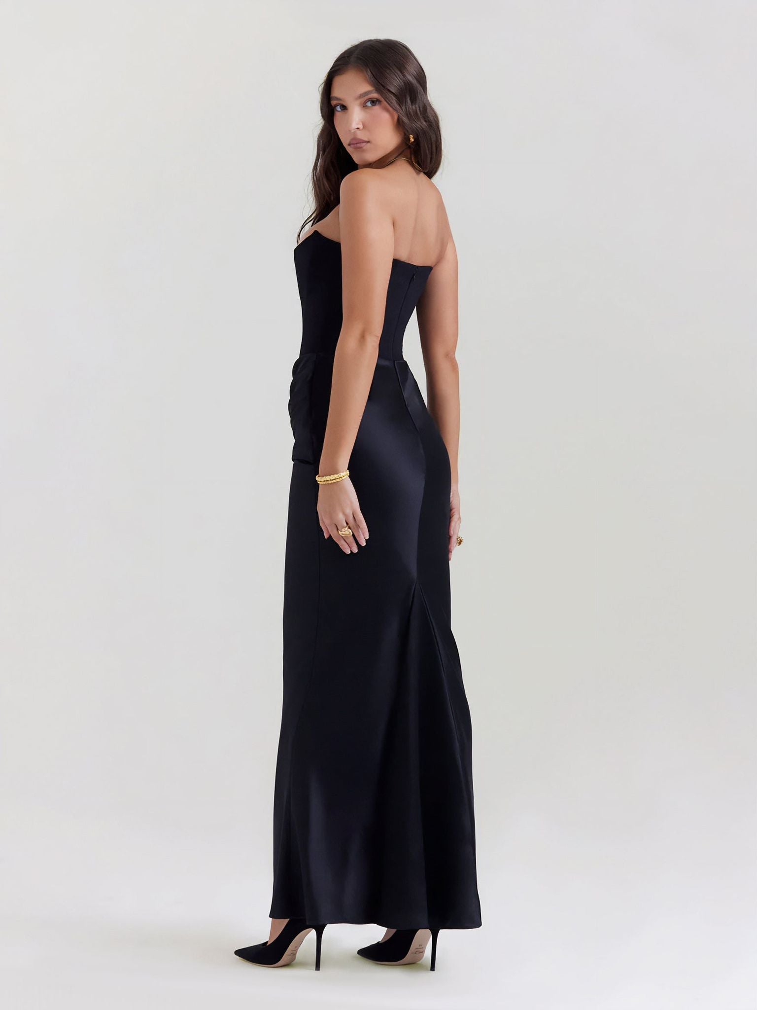 Satin Symphony dress - MD Fashionwear