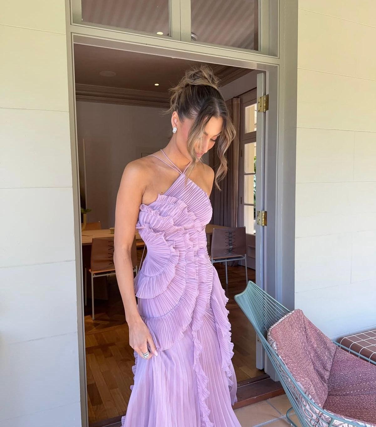 Ruffle Trim Dress